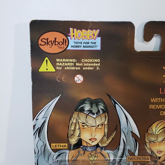 NEW Vintage 90s Sisters of Darkness Platinum Letha Action Figure Skybolt Toyz - Picture 5 of 8